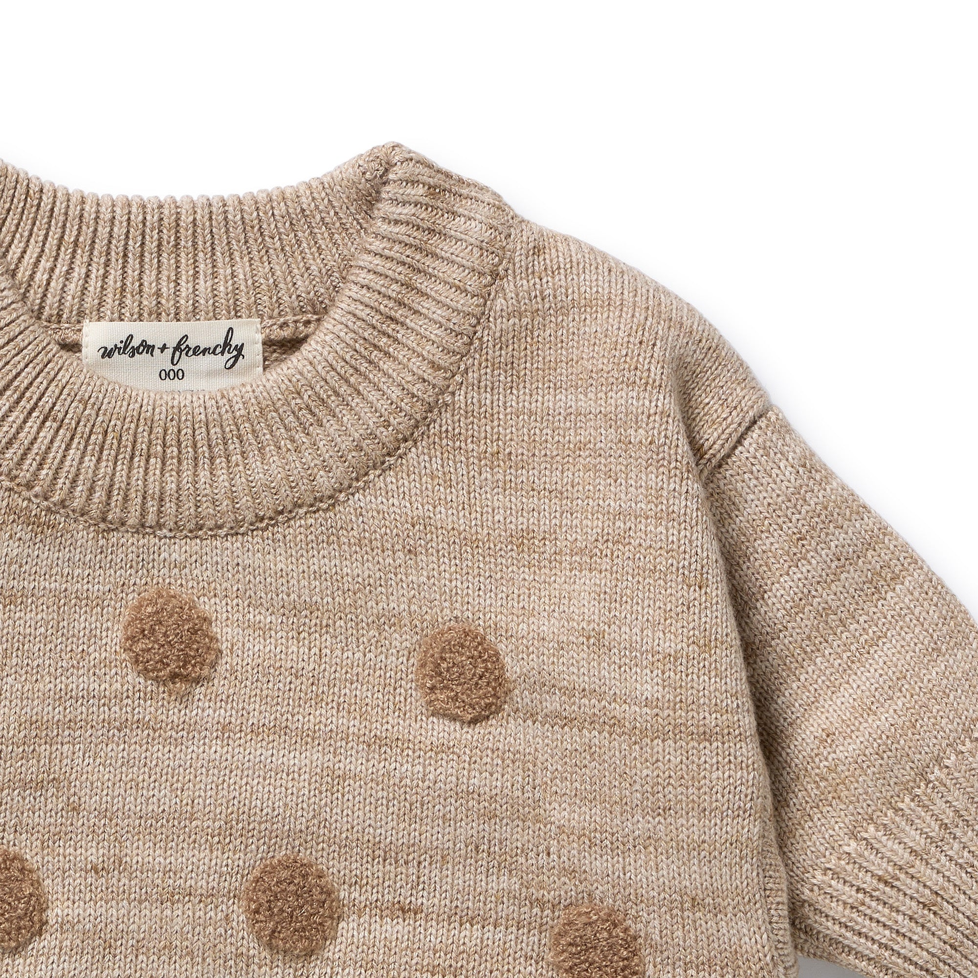 Sandstone Organic Knitted Bauble Jumper - Image 2