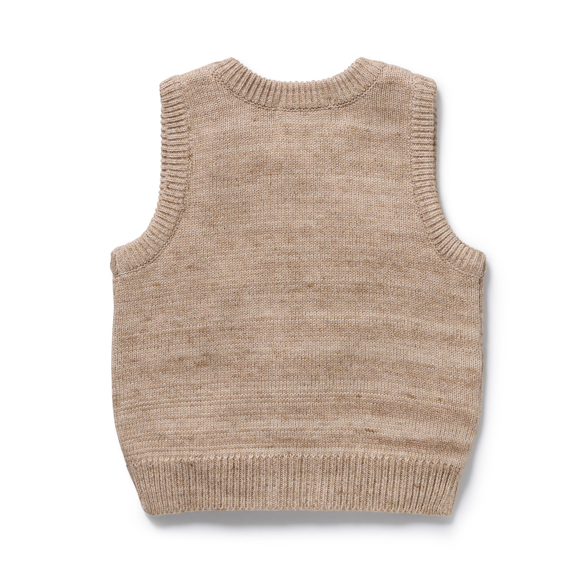 Sandstone Organic Knitted Vest - Image 4