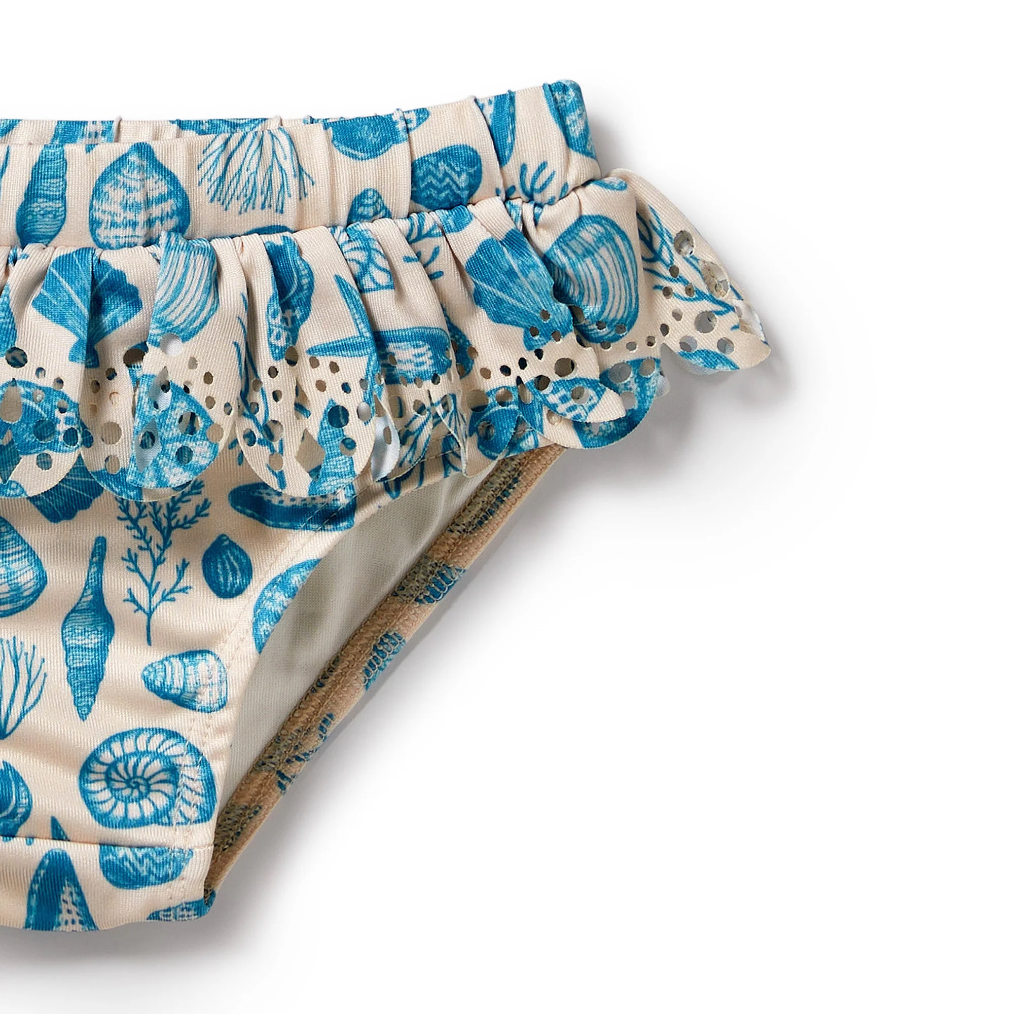 Wilson and Frenchy Shells Cutwork Rashie Swim set - Image 4