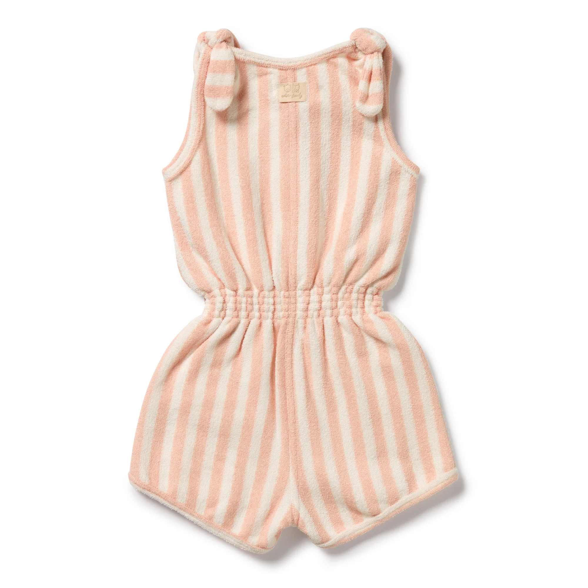 Organic Terry Playsuit - Strawberry Wave - Image 5