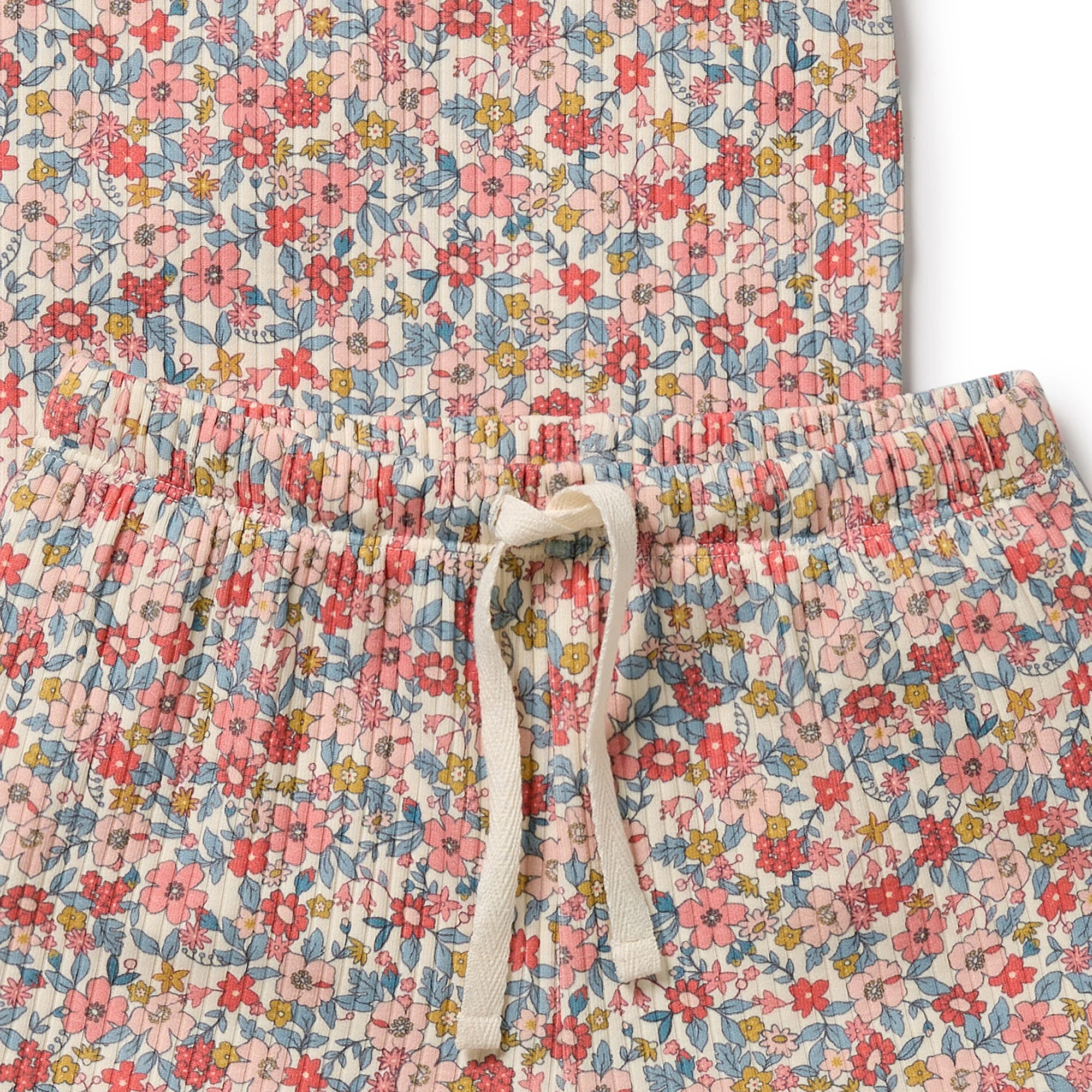 Organic Short Sleeved Pyjamas - Summer Bloom - Image 4