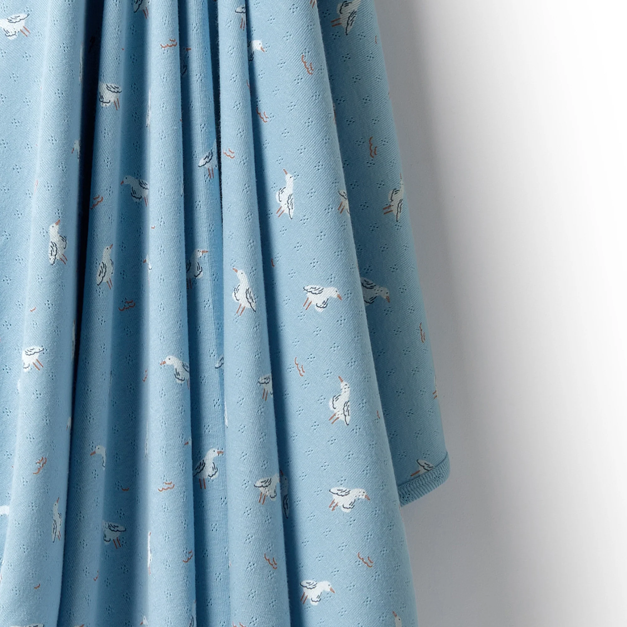 Organic Pointelle Bunny Rug - Sunny Seagulls - Image 3