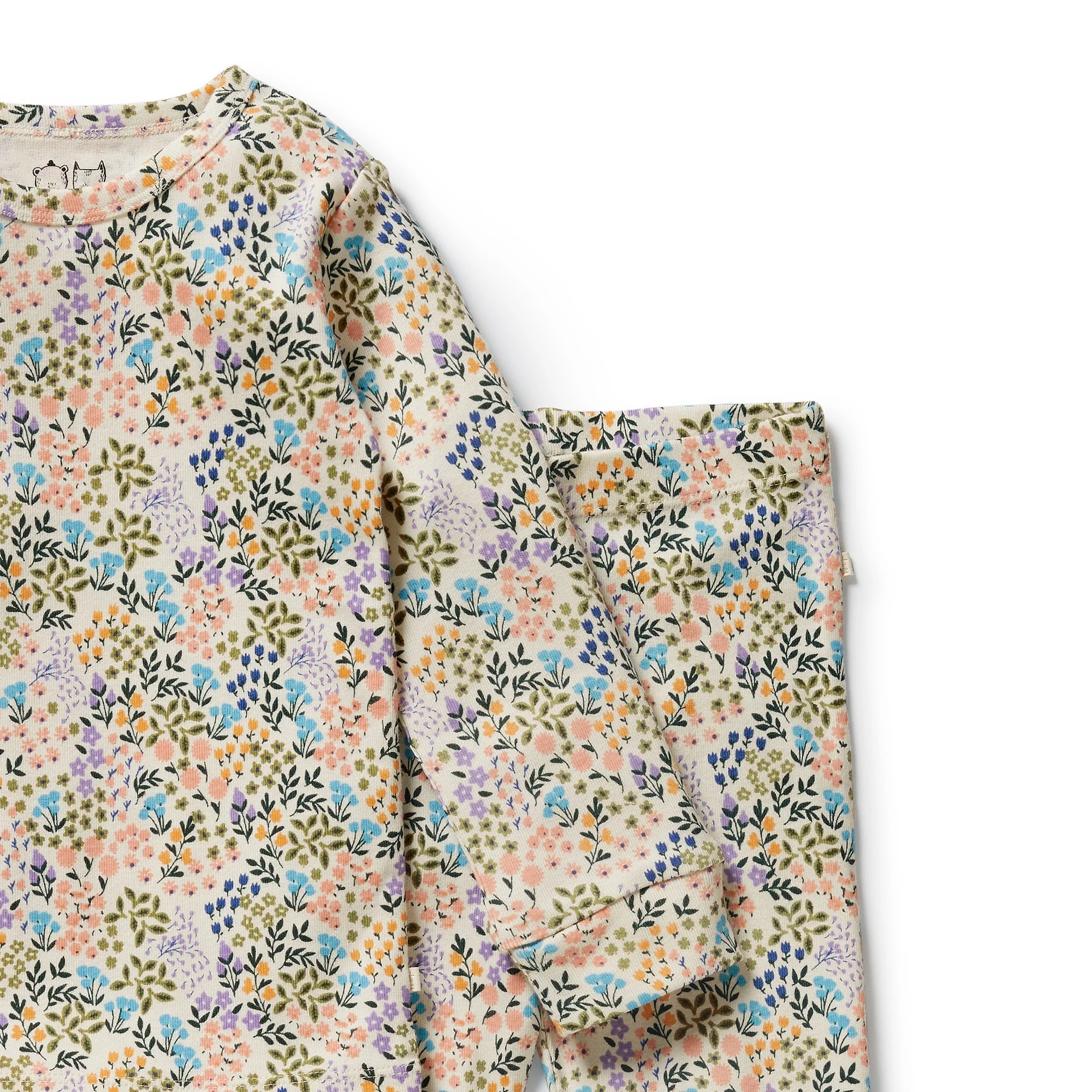 Wilson & Frenchy - Tiny Bloom Organic Long Sleeved Pyjamas - Image 3