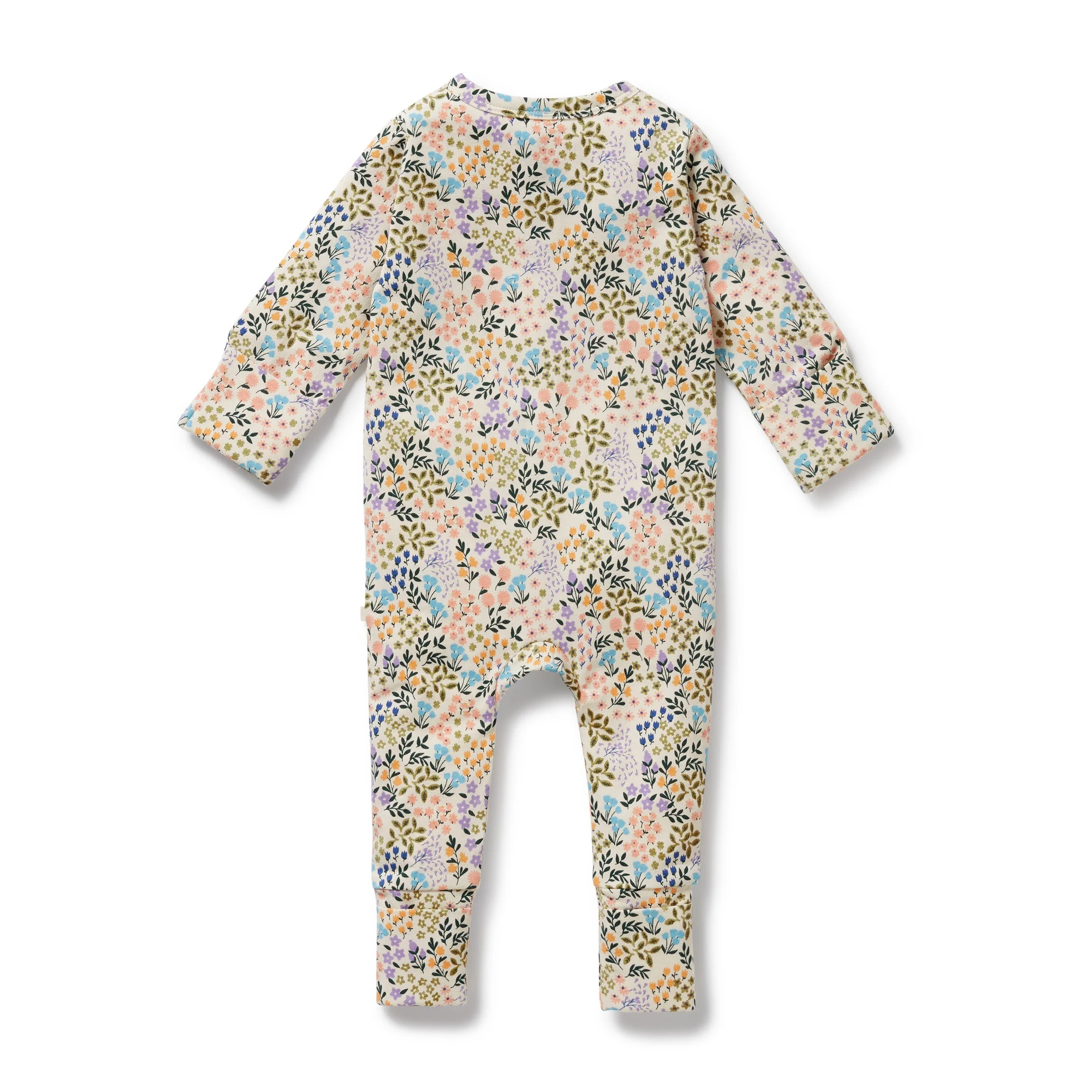 Wilson & Frenchy - Tiny Bloom Organic Zipsuit with Feet - Image 4