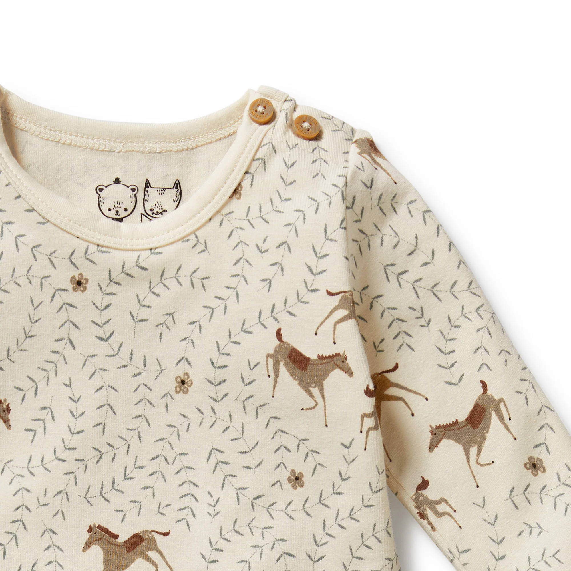 Wilson & Frenchy - Trixie Horse Organic Bodysuit - Image 2