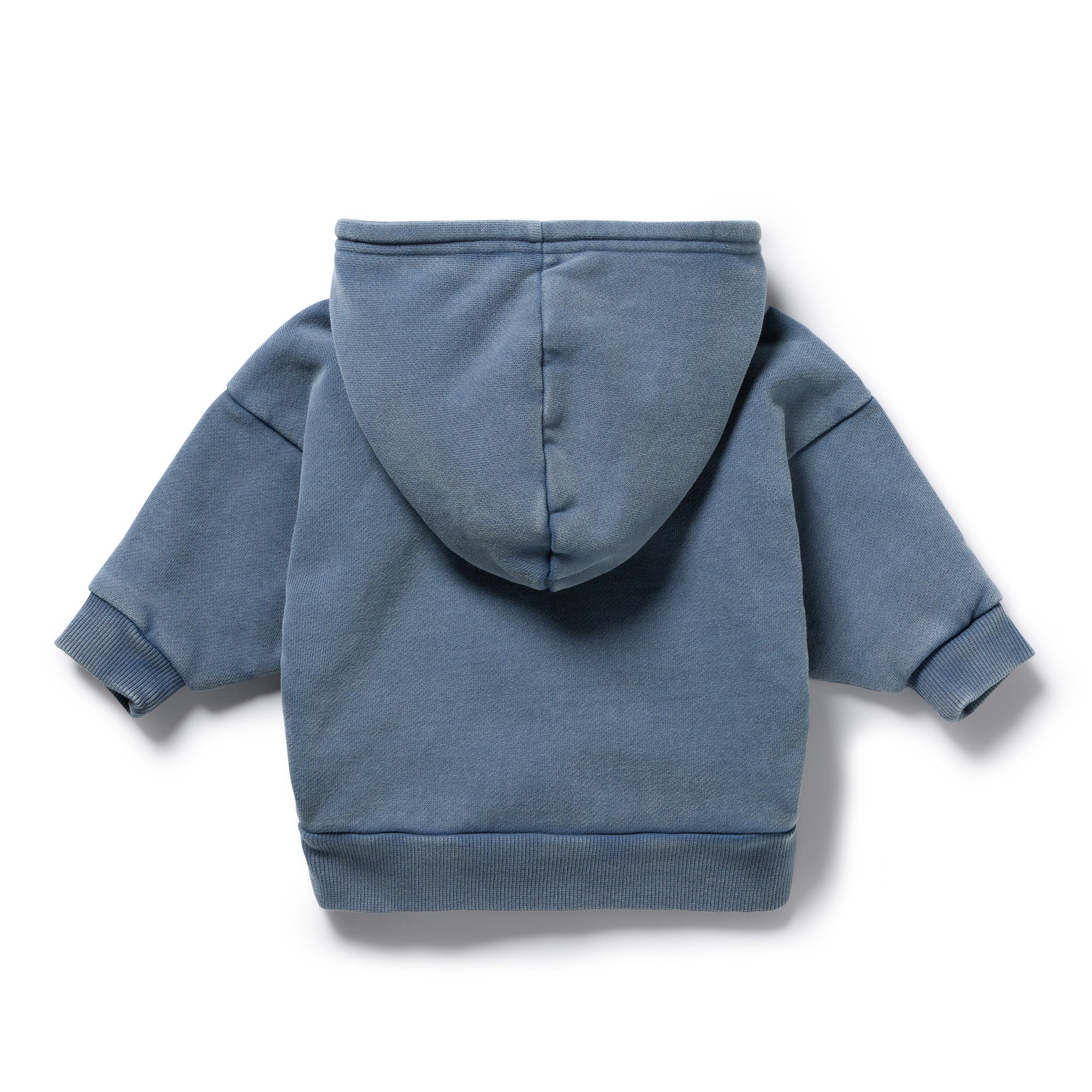 Twilight Blue Organic Terry Hooded Sweat - Image 7