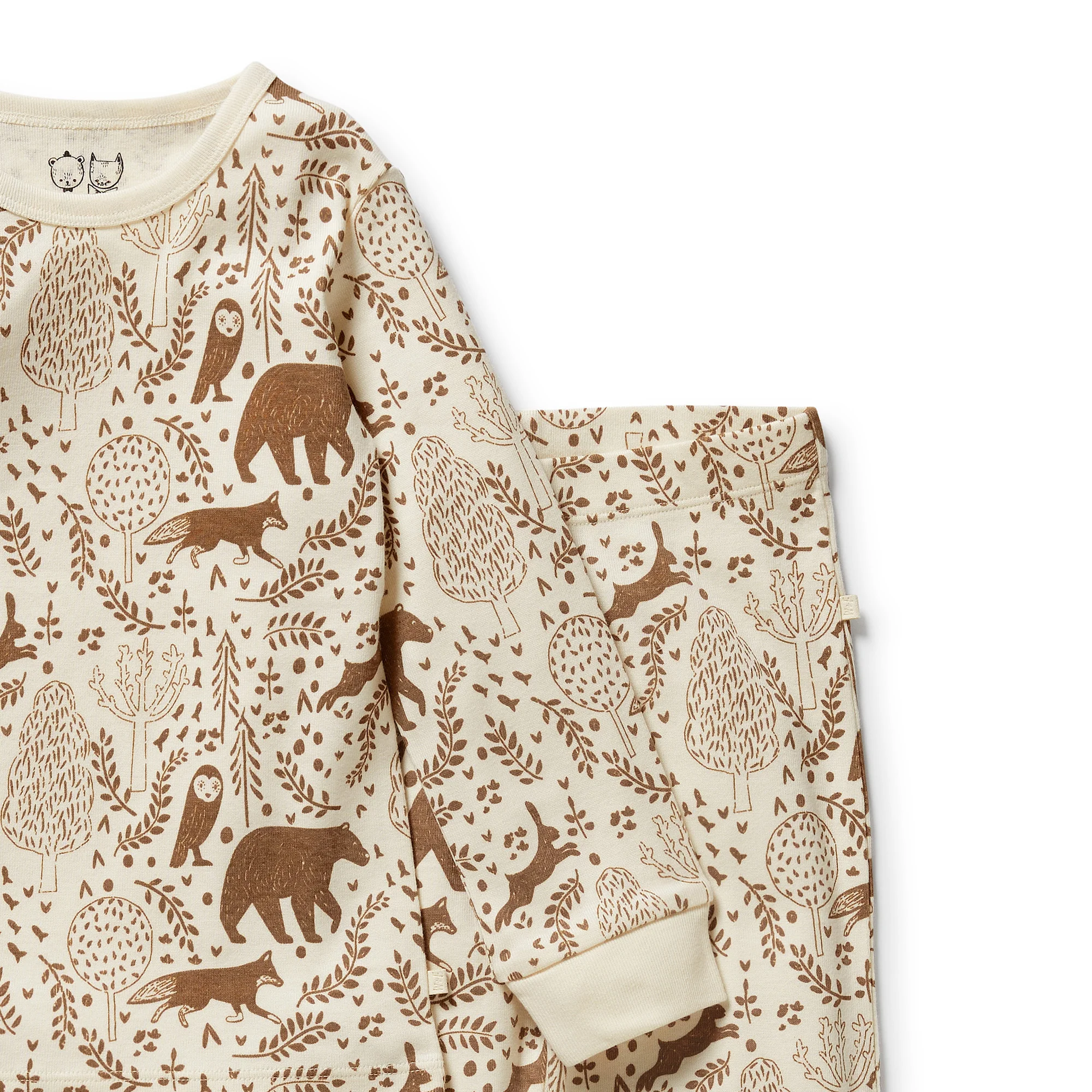 Wilson & Frenchy - Winter Forest Organic Long Sleeved Pyjamas - Image 3