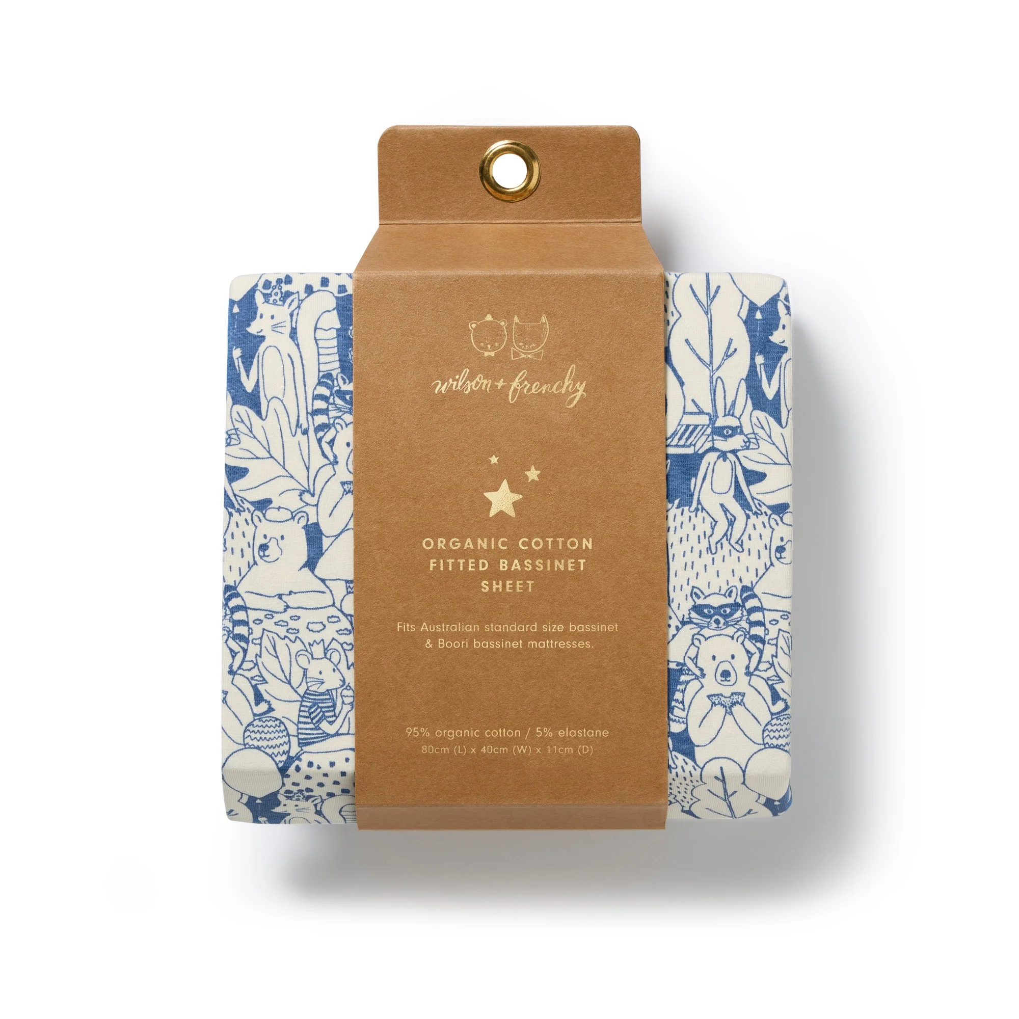 Woodland Adventures Organic Bassinet Sheet
