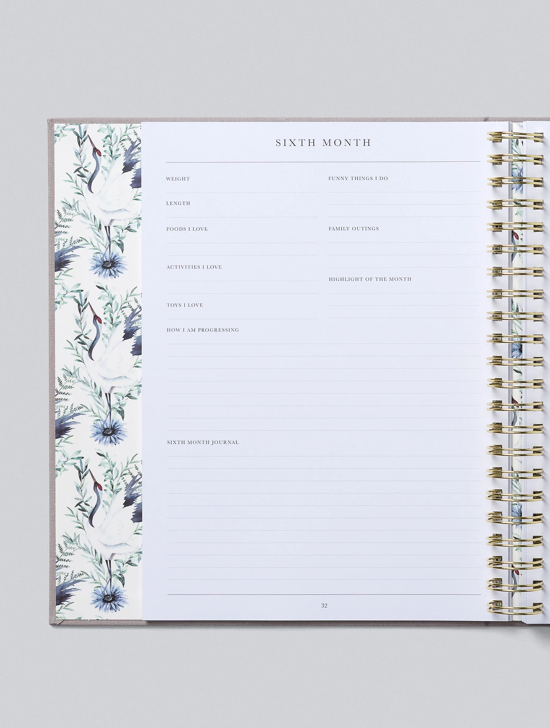 Write To Me - Baby Journal First Five Years - Light Grey (Boxed) - Image 7