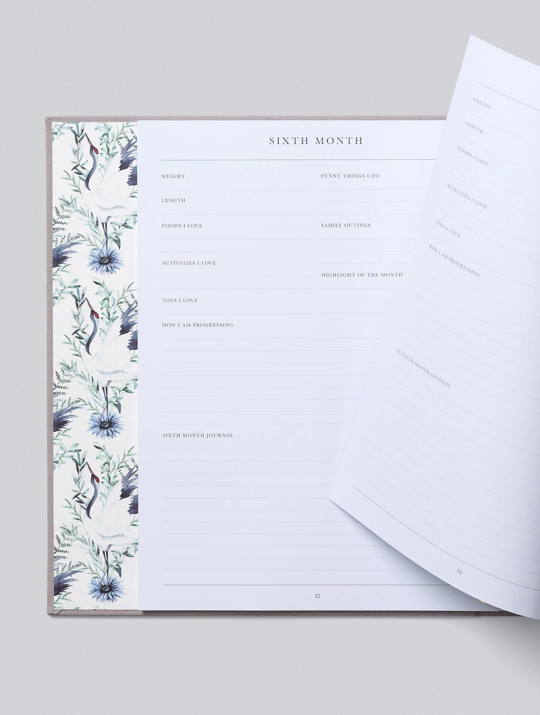 Write To Me - Baby Journal First Five Years - Light Grey (Boxed) - Image 9