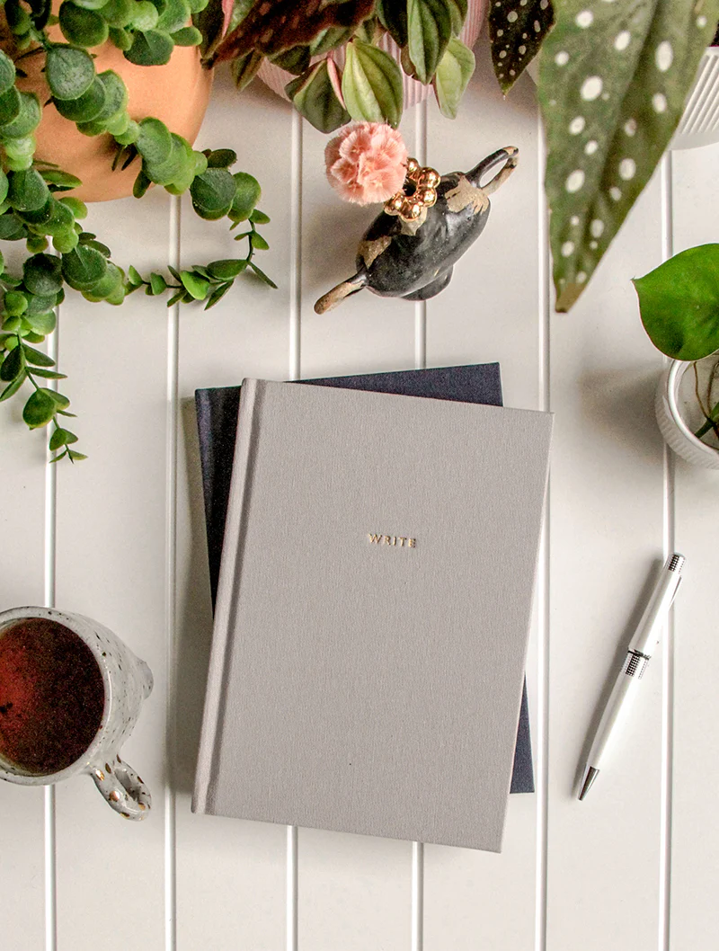 Write To Me - Lined Journal - Grey - Image 2